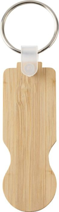 Logotrade advertising product picture of: Ronan bamboo trolley keychain