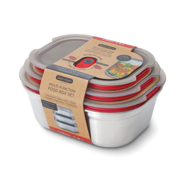 Logo trade promotional products picture of: Black+Blum Mealprep Box 3pcs Set Small, Medium, Large