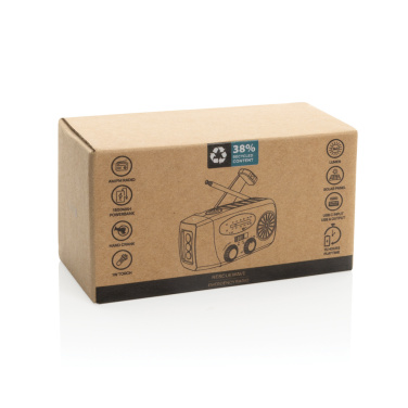 Logo trade business gift photo of: RescueWave RCS recycled plastic emergency radio