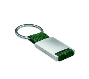 Logo trade promotional item photo of: Metal rectangular key ring Espoo