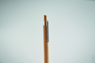 Logotrade promotional giveaway picture of: Push button bamboo pen