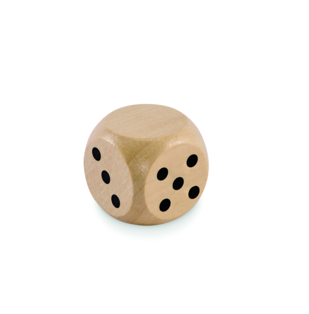 Logo trade corporate gift photo of: Schima wooden dice 3cm dia