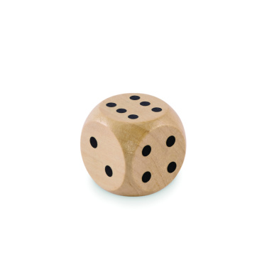 Logo trade corporate gift photo of: Schima wooden dice 3cm dia