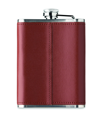 Logo trade business gifts image of: Slim hip flask 200 ml