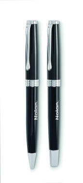 Logo trade promotional items image of: Ball pen and roller set