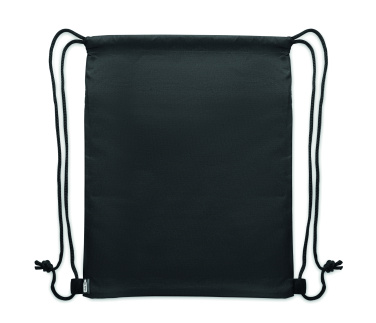 Logo trade promotional giveaways picture of: Drawstring bag in 600D RPET