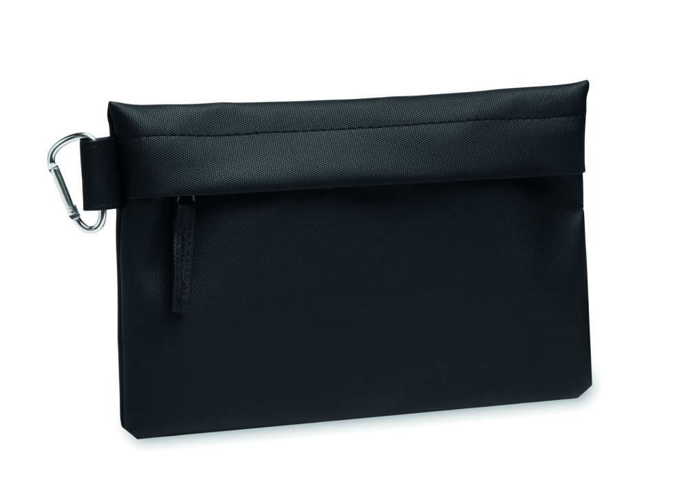 Logo trade promotional gifts picture of: Organizer pouch in 600D RPET