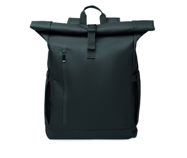 Logotrade promotional item picture of: Rolltop laptop rucksack 600D