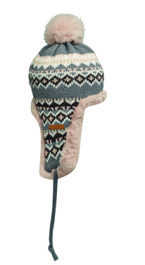 Logo trade promotional products image of: Knitted beanie with ear flap