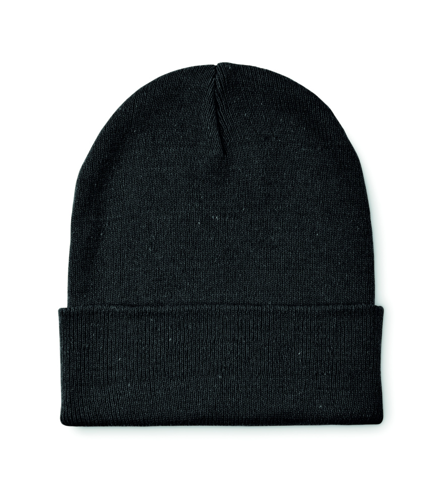 Logo trade promotional items picture of: Knitted beanie with cuff