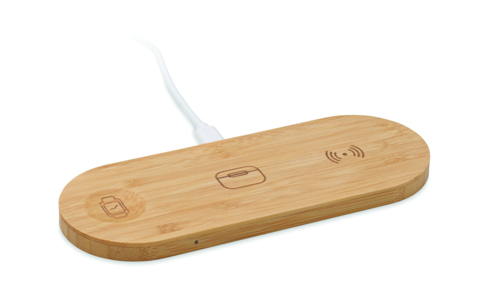 Logo trade promotional merchandise image of: 3 in 1 15W wireless charger