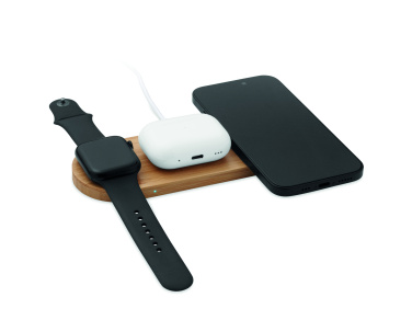 Logotrade promotional giveaway image of: 3 in 1 15W wireless charger