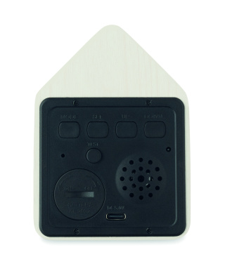 Logo trade promotional item photo of: MDF cuckoo alarm clock