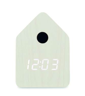Logo trade business gift photo of: MDF cuckoo alarm clock