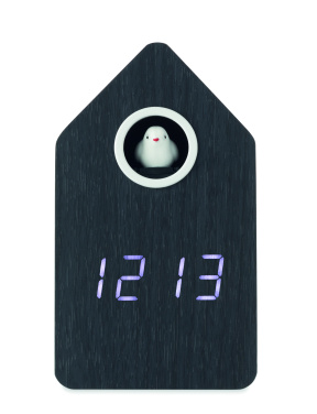 Logotrade corporate gift picture of: MDF cuckoo alarm clock