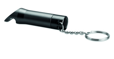 Logo trade promotional merchandise photo of: Metal torch key ring Ylivieska