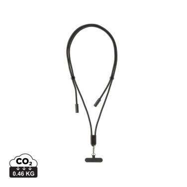 Logotrade promotional merchandise picture of: LoopAmp RCS RPET adjustable phone cord with 60W cable