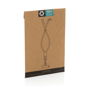 Logotrade promotional giveaway picture of: LoopAmp RCS RPET adjustable phone wrist strap 60W cable