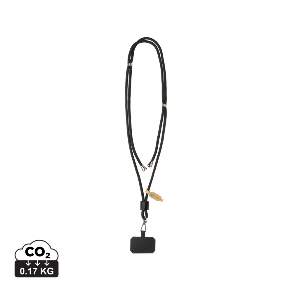 Logotrade business gift image of: CarryLoop RCS recycled PET adjustable phone holder lanyard