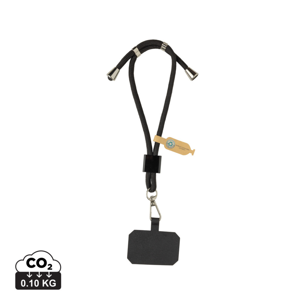 Logotrade promotional items photo of: CarryLoop RCS recycled PET adjustable phone holder wristlet