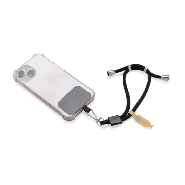 Logo trade promotional gifts image of: CarryLoop RCS recycled PET adjustable phone holder wristlet