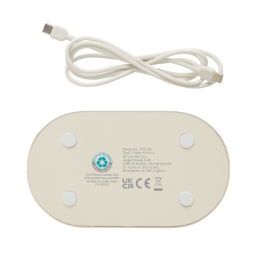 Logotrade corporate gifts photo of: LumaRise RCS reycled plastic white noise alarm clock