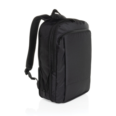 Logo trade promotional merchandise image of: Flexpack Aware™ RPET Expandable Slim 15.6" Laptop Backpack