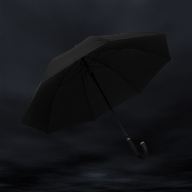 Logotrade advertising product image of: Swiss Peak Vero Aware™ RPET 25” umbrella w luxe handle
