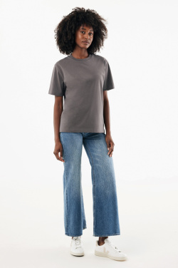 Logo trade promotional merchandise image of: IQONIQ Nikko heavyweight recycled cotton t-shirt