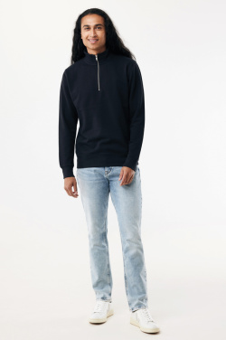 Logotrade corporate gifts photo of: IQONIQ Elgon recycled cotton quarter zip sweater