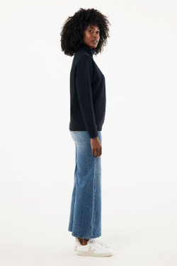 Logo trade advertising products picture of: IQONIQ Elgon recycled cotton quarter zip sweater