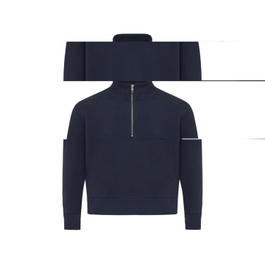 Logo trade advertising products image of: IQONIQ Elgon recycled cotton quarter zip sweater