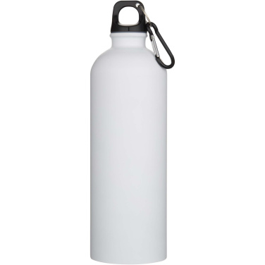 Logo trade promotional products picture of: Oregon 750 ml matte RCS recycled single wall stainless steel water bottle with carabiner