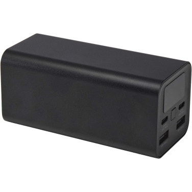 Logo trade promotional item photo of: Acamar 20.000 mAh 70W recycled aluminium laptop power bank