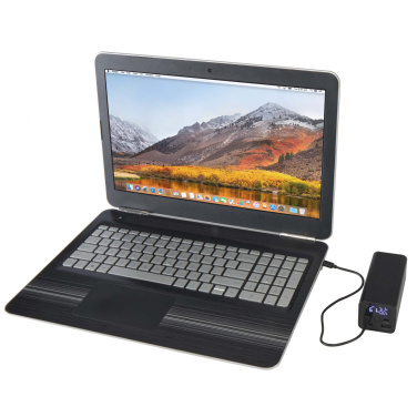 Logotrade promotional merchandise image of: Acamar 20.000 mAh 70W recycled aluminium laptop power bank