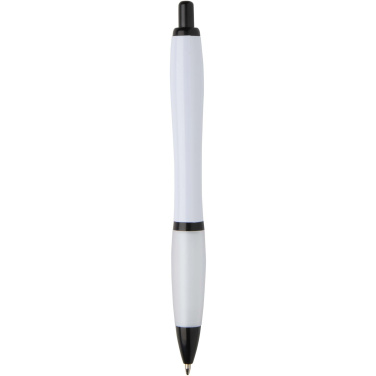 Logo trade promotional merchandise picture of: Nash recycled plastic ballpoint pen with black trims (black ink)