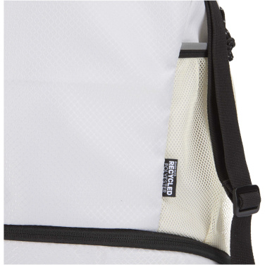 Logo trade promotional giveaways image of: Nomad GRS recycled sports drawstring bag with bottom compartment 18L