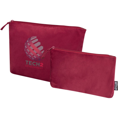 Logo trade advertising product photo of: Swift GRS recycled velvet toiletry bag set