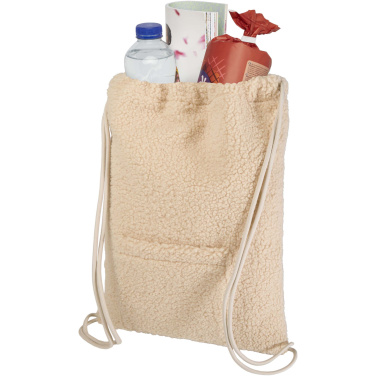 Logo trade corporate gifts picture of: Bear GRS recycled sherpa drawstring backpack 9L