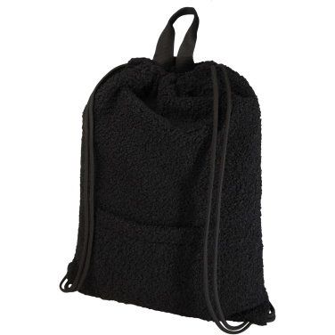 Logo trade advertising products picture of: Bear GRS recycled sherpa drawstring backpack 9L