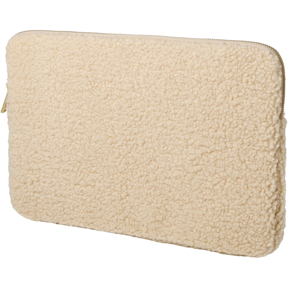 Logo trade promotional merchandise image of: Bear 13" GRS recycled sherpa laptop sleeve 2L