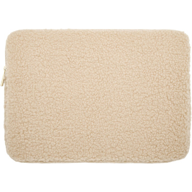 Logo trade promotional merchandise picture of: Bear 13" GRS recycled sherpa laptop sleeve 2L