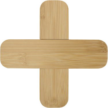 Logotrade promotional product picture of: Croc bamboo trivet - large