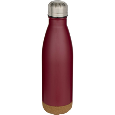 Logotrade advertising products photo of: Cove 500 ml double wall vacuum insulated stainless steel water bottle with cork details