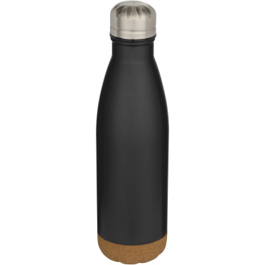 Logo trade promotional giveaways picture of: Cove 500 ml double wall vacuum insulated stainless steel water bottle with cork details
