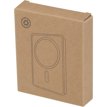 Logotrade advertising products photo of: Acrab 10.000 mAh 15W magnetic wireless power bank with 20W PD - made from recycled plastic