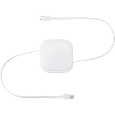 Logotrade promotional items photo of: Gloas 5-in-1 recycled retractable data sync and 100W fast charge cable with smartphone tool kit