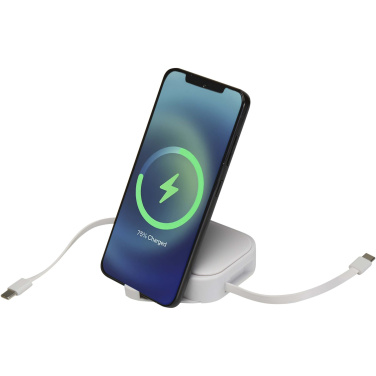 Logo trade promotional giveaways picture of: Gloas 5-in-1 recycled retractable data sync and 100W fast charge cable with smartphone tool kit
