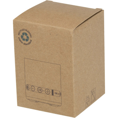 Logo trade corporate gift photo of: Hunor 3W recycled plastic wireless speaker