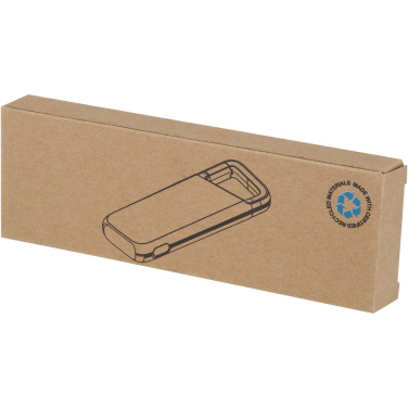 Logotrade promotional merchandise image of: Alkes 5000 mAh 12W recycled plastic water resistant power bank with carabiner